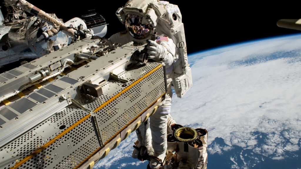 Watch NASA astronauts collect microbe samples during ISS spacewalk on June 13
