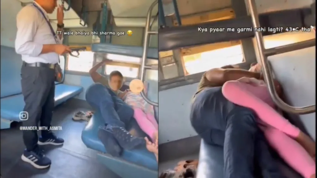 Viral Video: Couple’s PDA in Sleeper Coach Caught on Camera, Netizens Call it OYO Class | WATCH