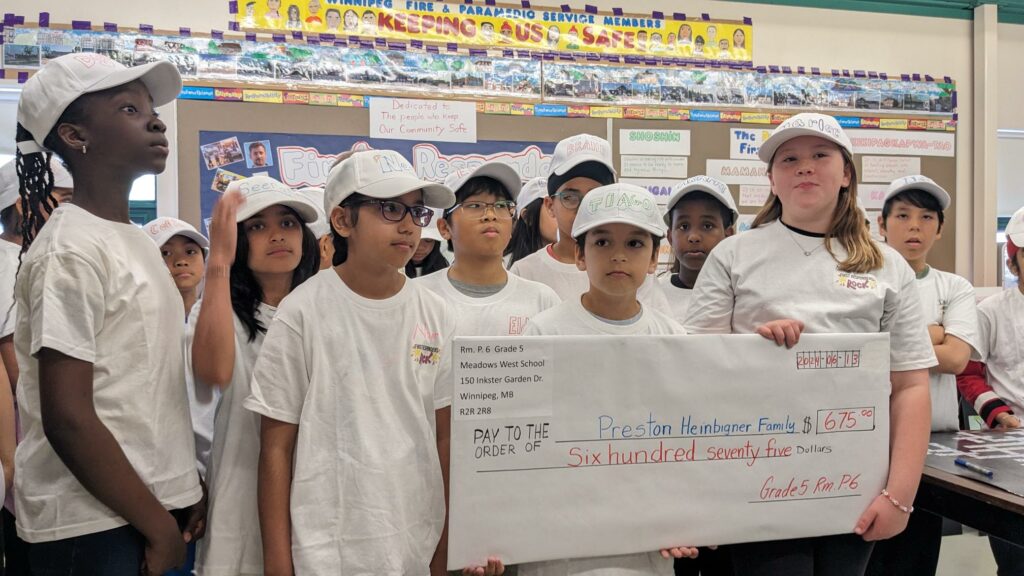 Winnipeg students celebrate first responders