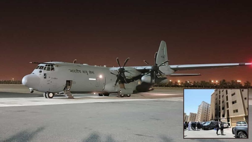 Special IAF aircraft carrying mortal remains of Indian victims in Kuwait blaze lands in Kochi