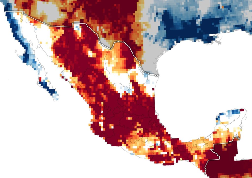 Groundwater Depletion Maps Reveal Depths of “Extreme” and “Exceptional” Mexican Drought