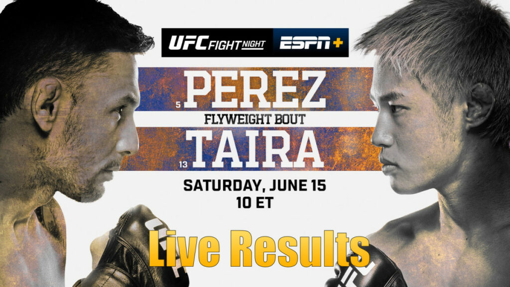 UFC Vegas 93 Live Results: Alex Perez vs. Tatsuro Taira