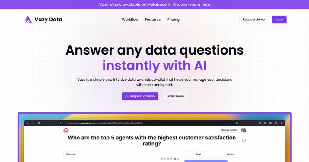 VazyData: AI-powered data analysis