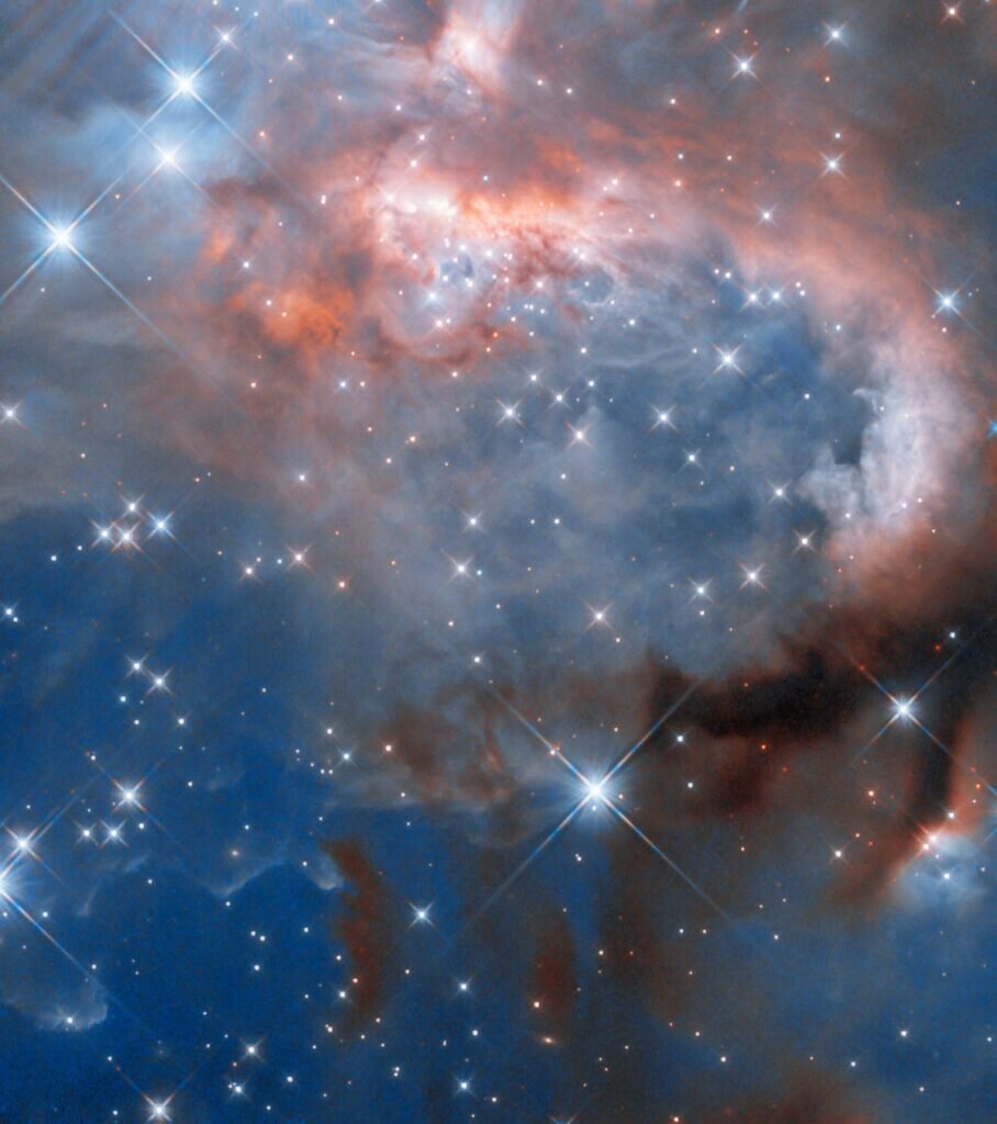 A Peek Inside a Transforming Star Factory: Hubble’s Breathtaking View