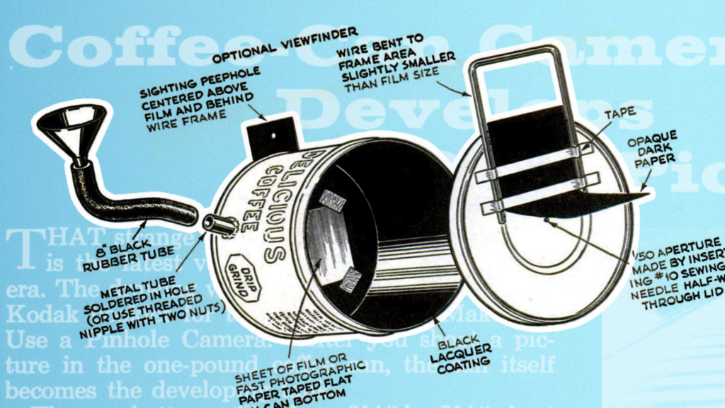 How to make a coffee can camera—in 1961 and today