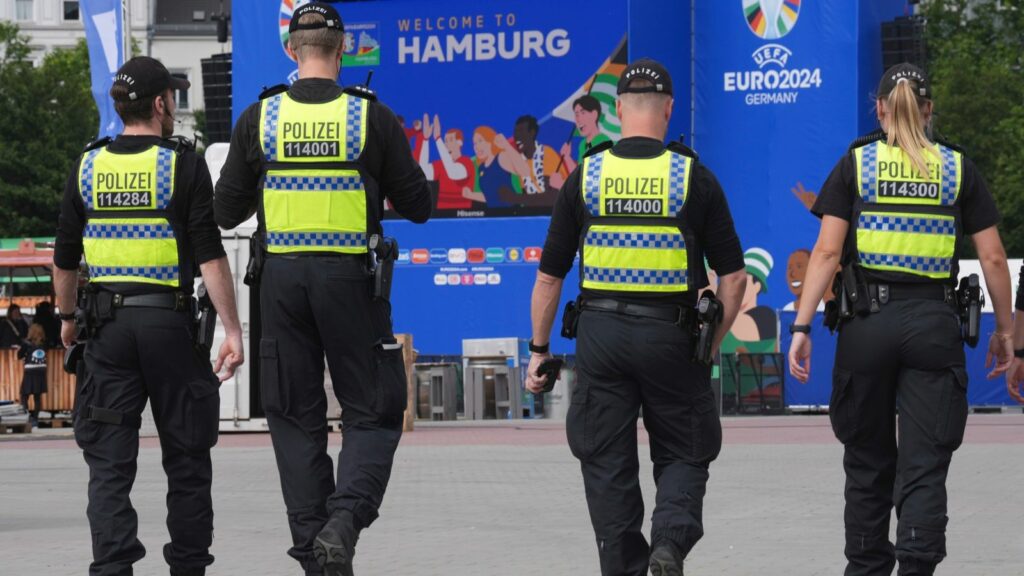 Police shoot person after being threatened with axe at Euro 2024 | Football News | Sky Sports