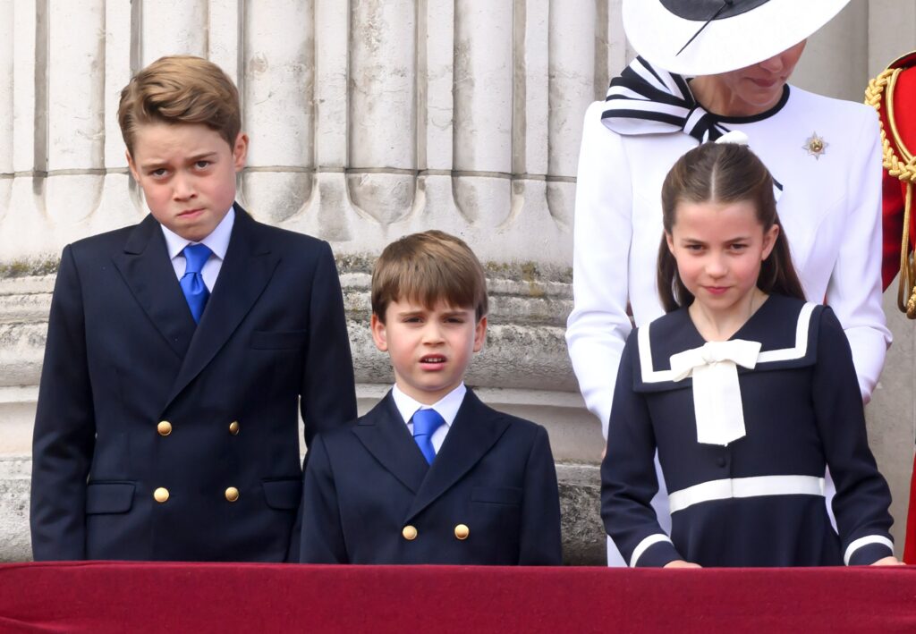 Prince George Went Full Big Brother While Correcting Prince Louis at Trooping the Color