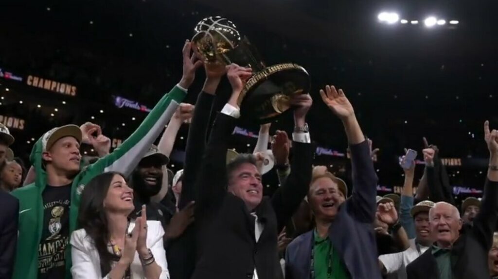 Celtics hoist Larry O’Brien Trophy after record 18th NBA title