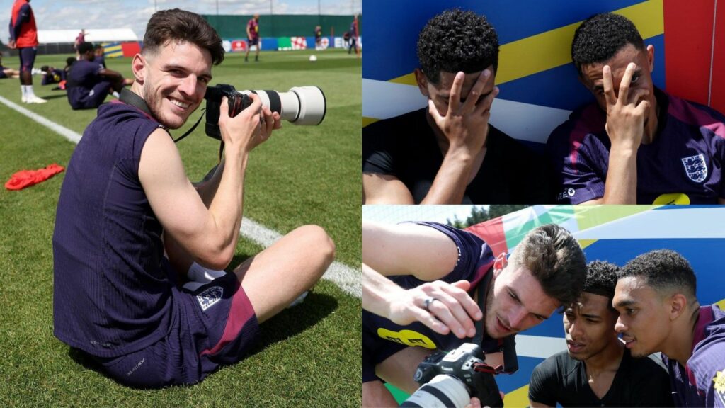 Declan Rice gets ‘seal of approval’ from England team-mates Jude Bellingham and Trent Alexander-Arnold as Arsenal star discovers new talent at Euro 2024 camp