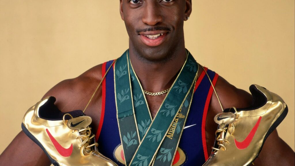 Before Usain Bolt, sprinting phenom Michael Johnson lit up 1996 Olympics with gold shoes