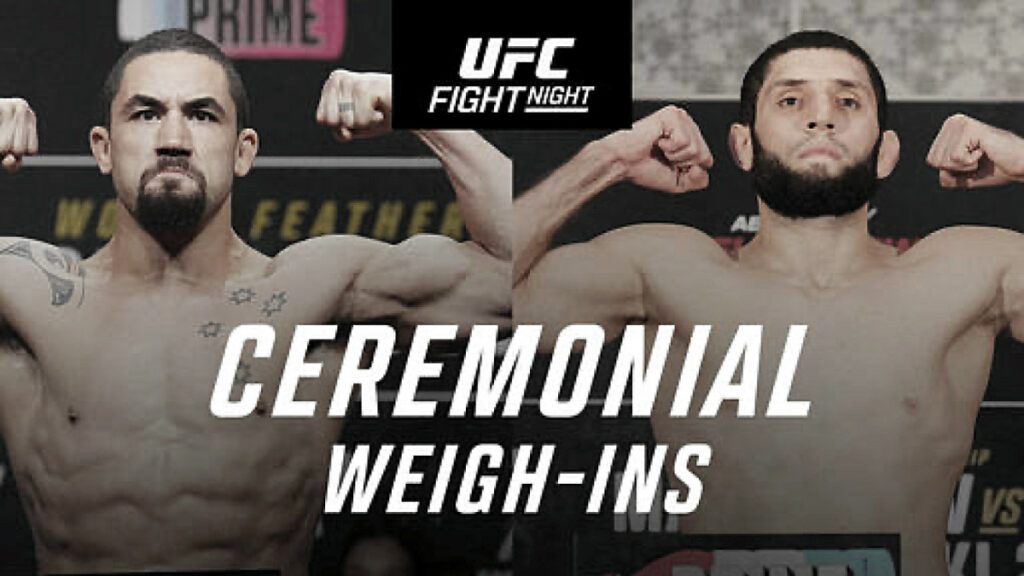 UFC Saudi Arabia Ceremonial Weigh-In Video