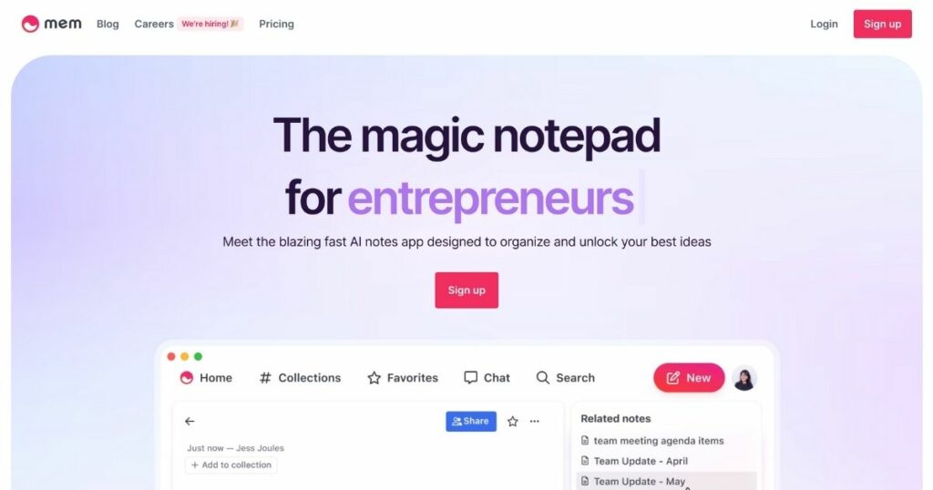 MemAI: AI notes app designed to organize and unlock ideas