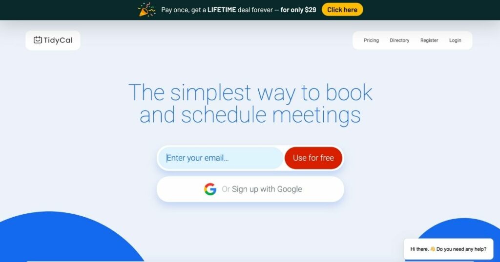 TidyCal: A simple way to book and schedule meetings