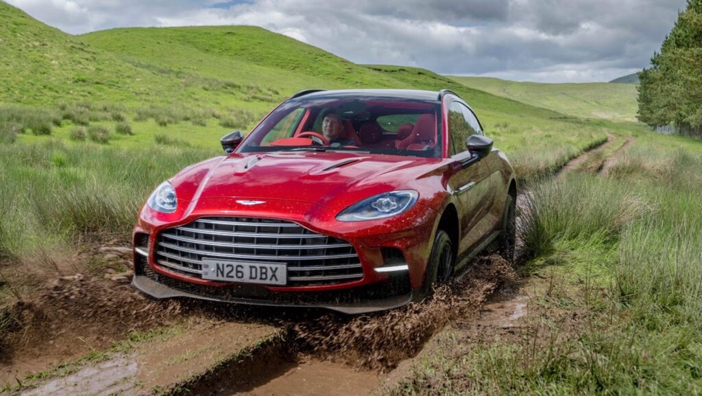 Getting muddy in the 2025 Aston Martin DBX707 