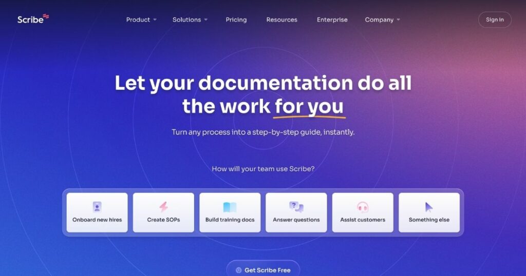 ScribeHow: Turn any process into a step-by-step guide