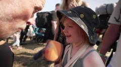 Watch as girl, five, declares on air at Glastonbury she has a boyfriend