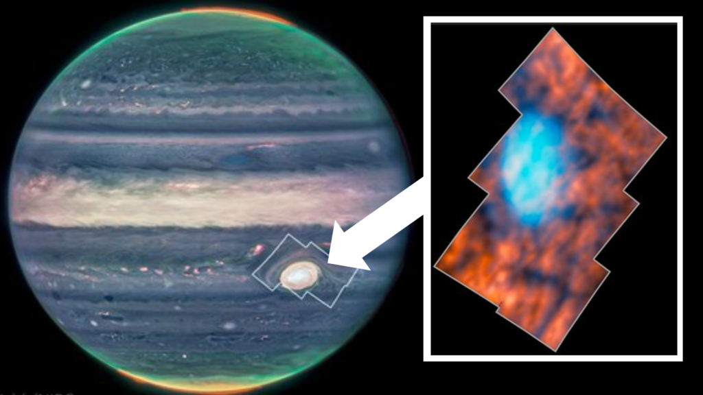 James Webb Space Telescope spies strange shapes above Jupiter’s Great Red Spot (image)