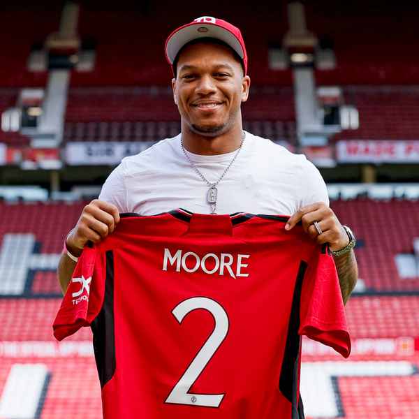 NFL star DJ Moore enjoys Old Trafford visit