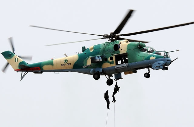 BREAKING: Nigerian Air Force helicopter crashes in Kaduna