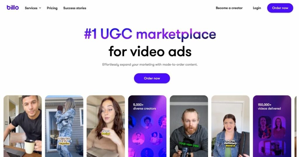 Billo: UGC marketplace for video ads