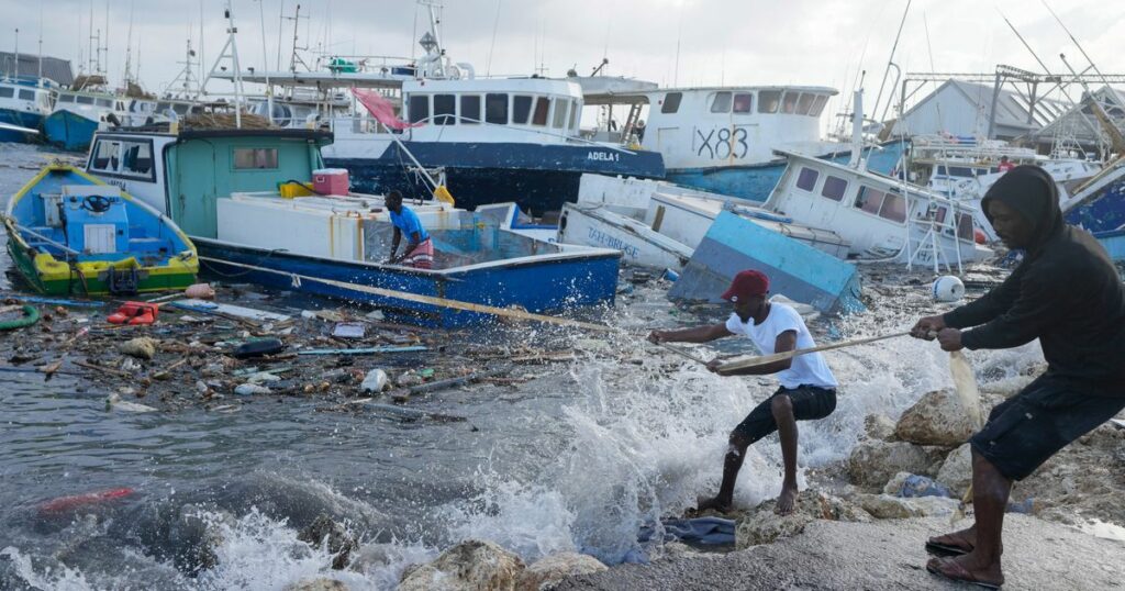 Hurricane Beryl Grows To Category 5 Strength As It Razes Southeast Caribbean Islands
