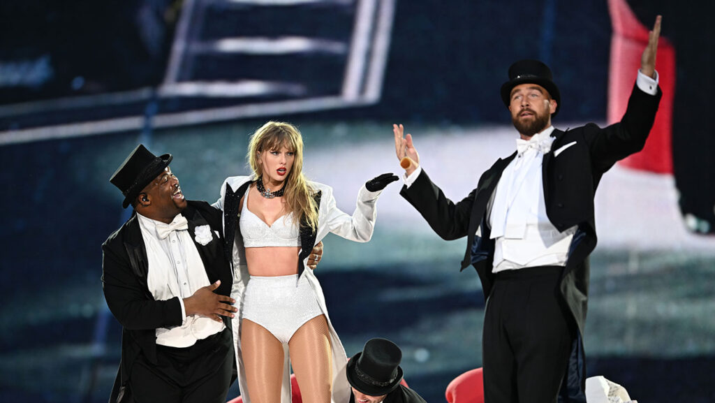 Travis Kelce Says It Was His Idea to Join Taylor Swift on Eras Tour Stage