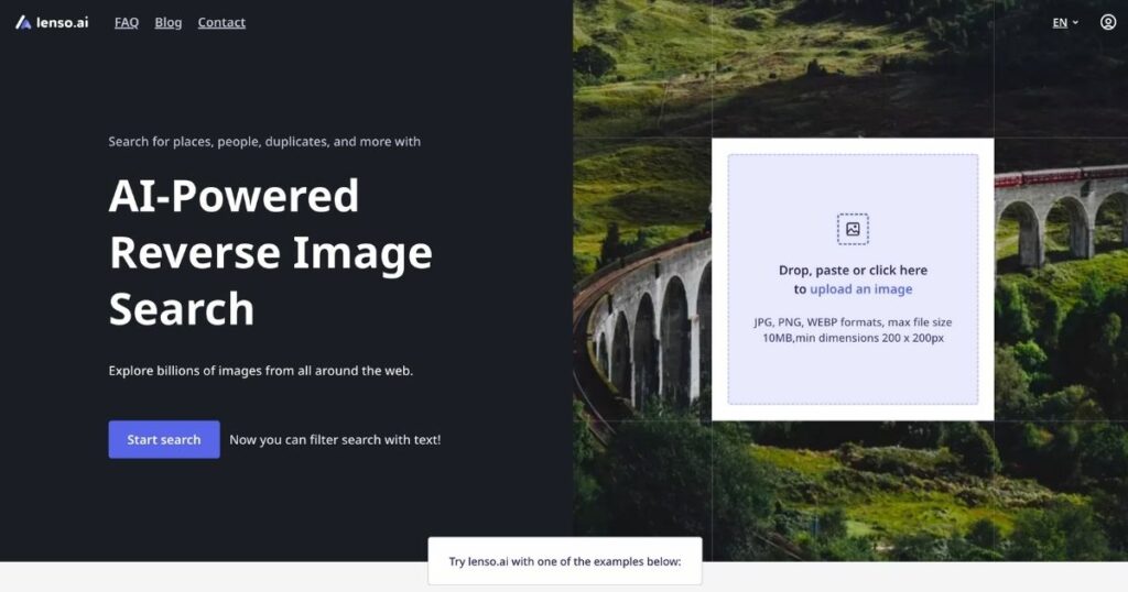 Lenso.ai: AI-powered reverse image search