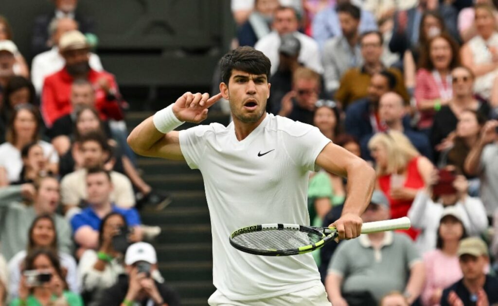 Carlos Alcaraz Dodges Bullet To Beat Frances Tiafoe In Wimbledon Five-Set Thriller