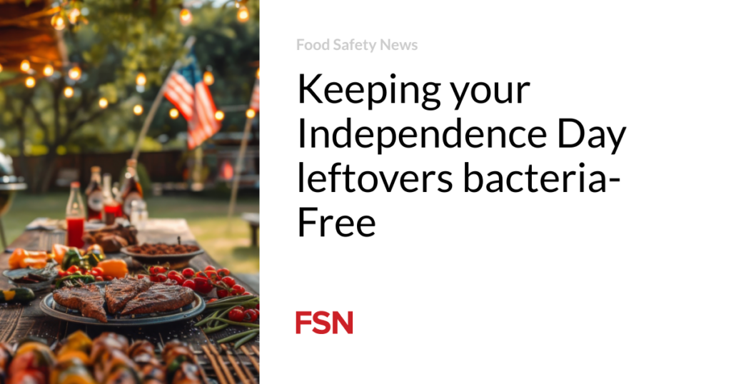 Keeping your Independence Day leftovers bacteria-Free