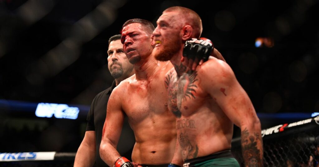 Nate Diaz tells Conor McGregor critics to ‘shut up and sit down’