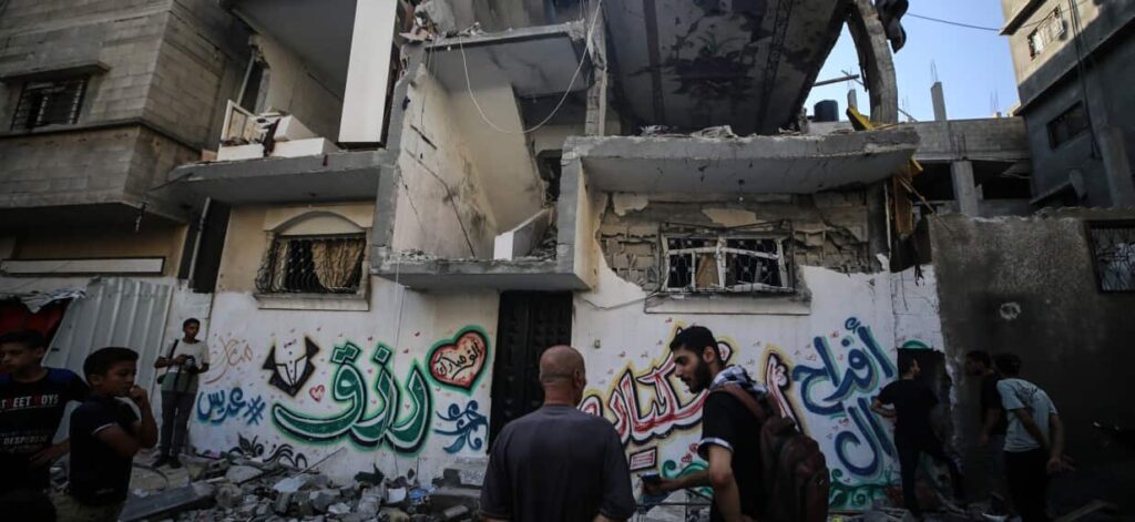 Israeli strike kills 16 people at school in Gazan refugee camp, Palestinian officials say