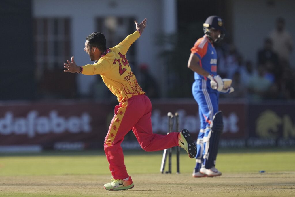 Chatara and Raza star as Zimbabwe stun India in low-scorer