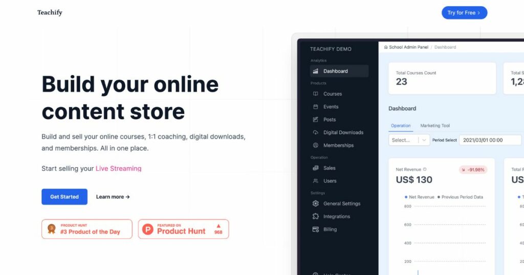 Teachify: Build, sell, and grow your online business