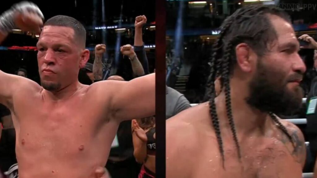 Nate Diaz defeats Jorge Masvidal (Highlights)