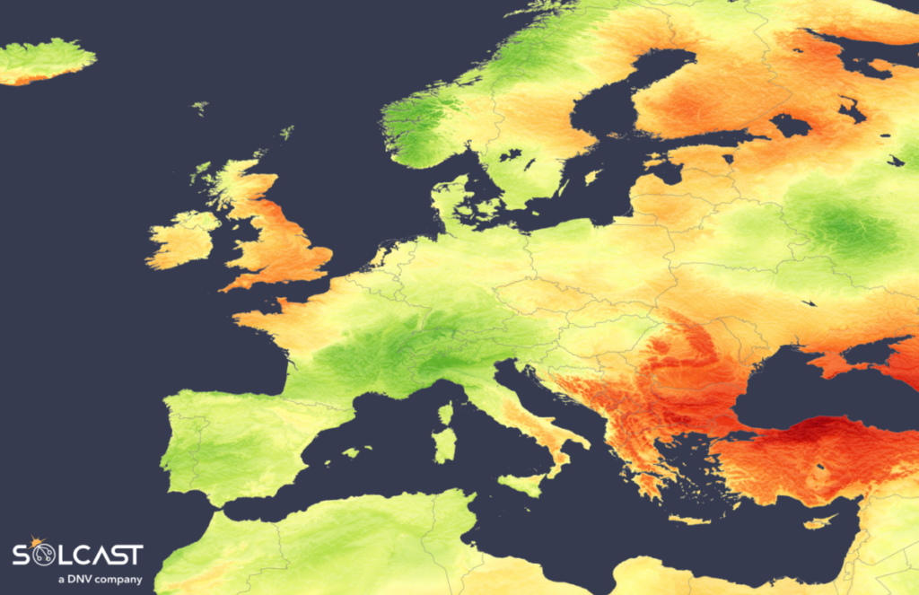 Weather standstill limits European solar production in June