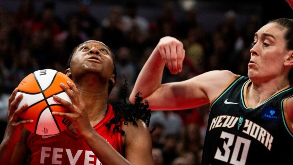 Caitlin Clark’s triple-double helps Fever rally past Liberty