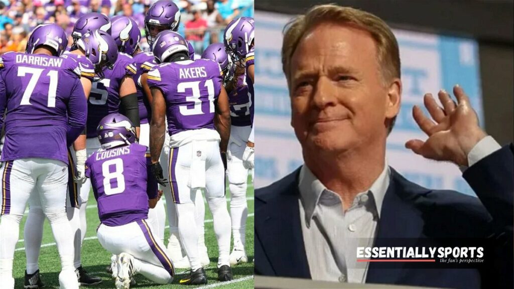 Roger Goodell Cuts Huge $404M Check for Vikings as NFL Releases Minnesota’s Mount Rushmore Ft. Adrian Peterson