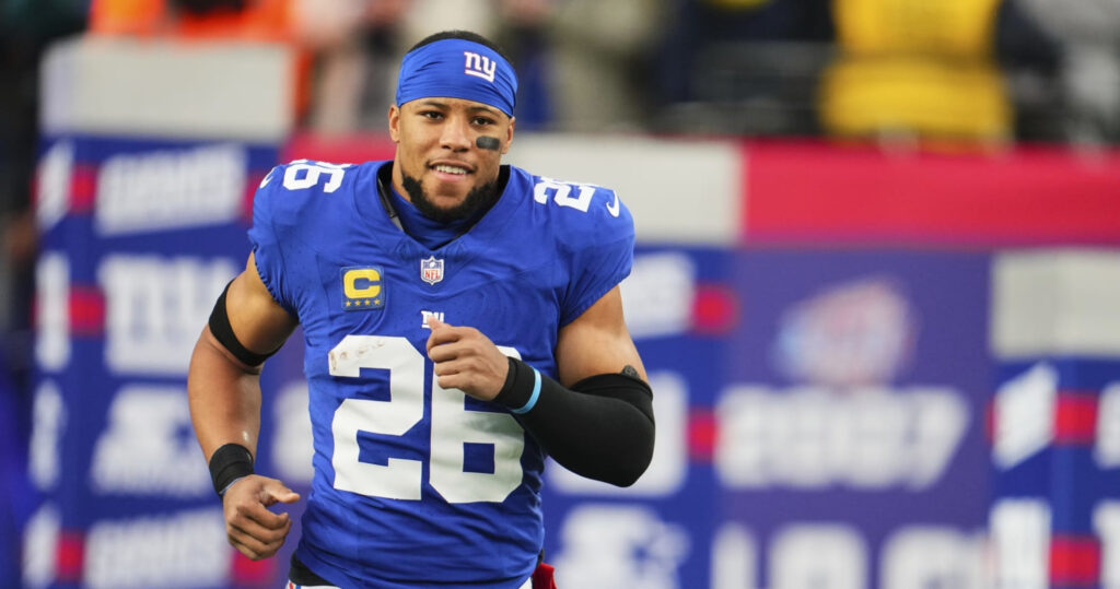 Saquon Barkley Shouts Out Giants for Including Him in Top 100 List: ‘Really Dope’