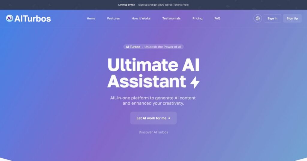 AITurbos: AI content generator