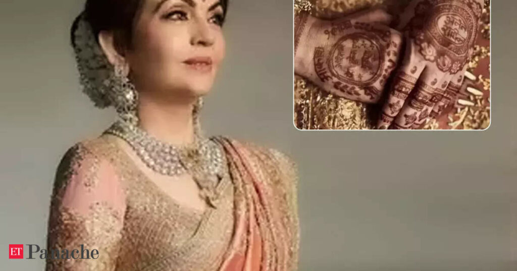 Ink of love: Nita Ambani’s mehendi steals the show at Anant and Radhika’s wedding