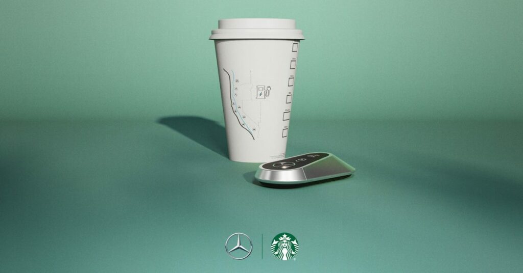 Mercedes-Benz high-power charging goes large at Starbucks