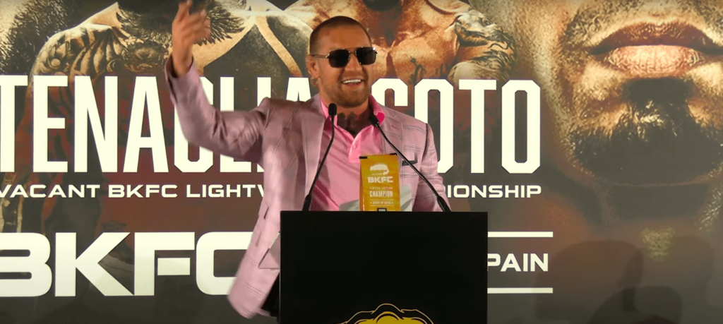 Watch: Conor McGregor talks BKFC ownership — ‘I’m not up here as just an owner, I’m player-manager’