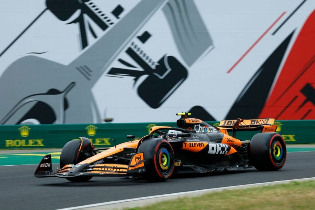 F1 Hungarian GP: Norris leads all-McLaren front row after late Q3 red flag