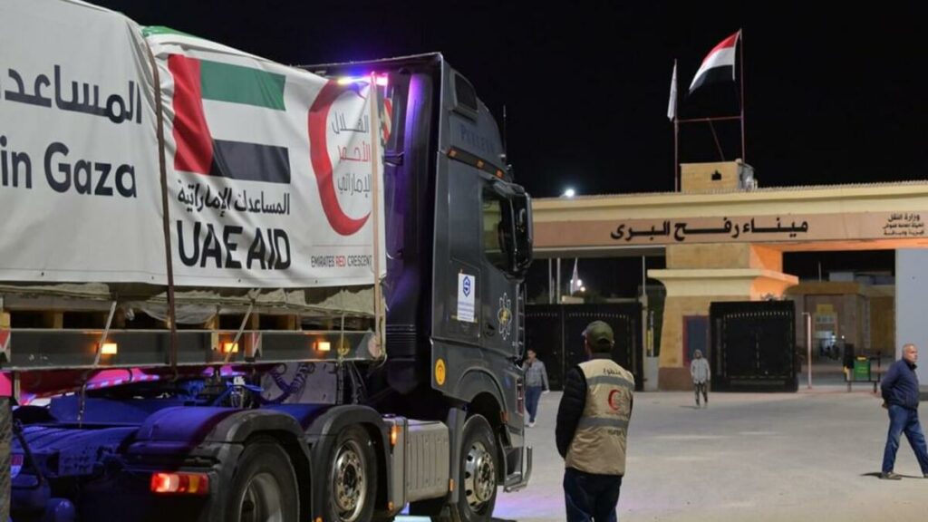 UAE: 100 aid convoys sent to Gaza Strip since launch of ‘Operation Chivalrous Knight 3’