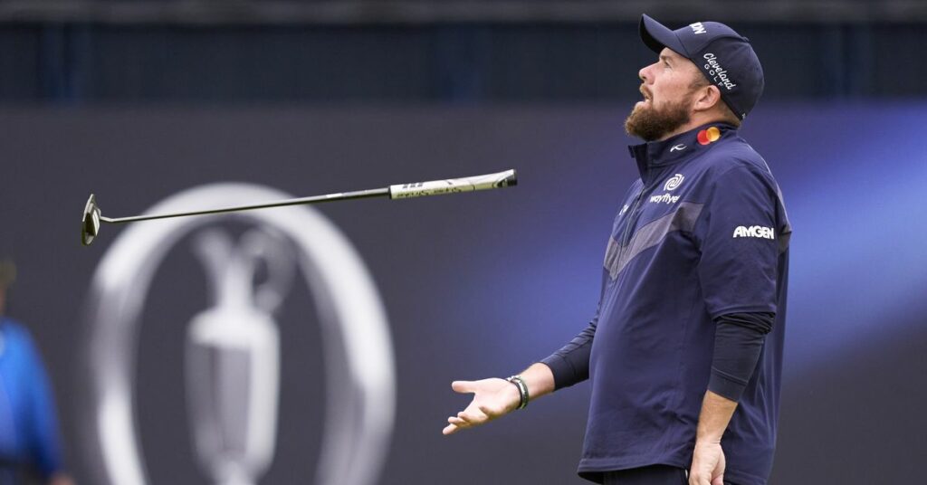 Shane Lowry stumbles out of Open lead, round unravels after ‘The Postage Stamp’