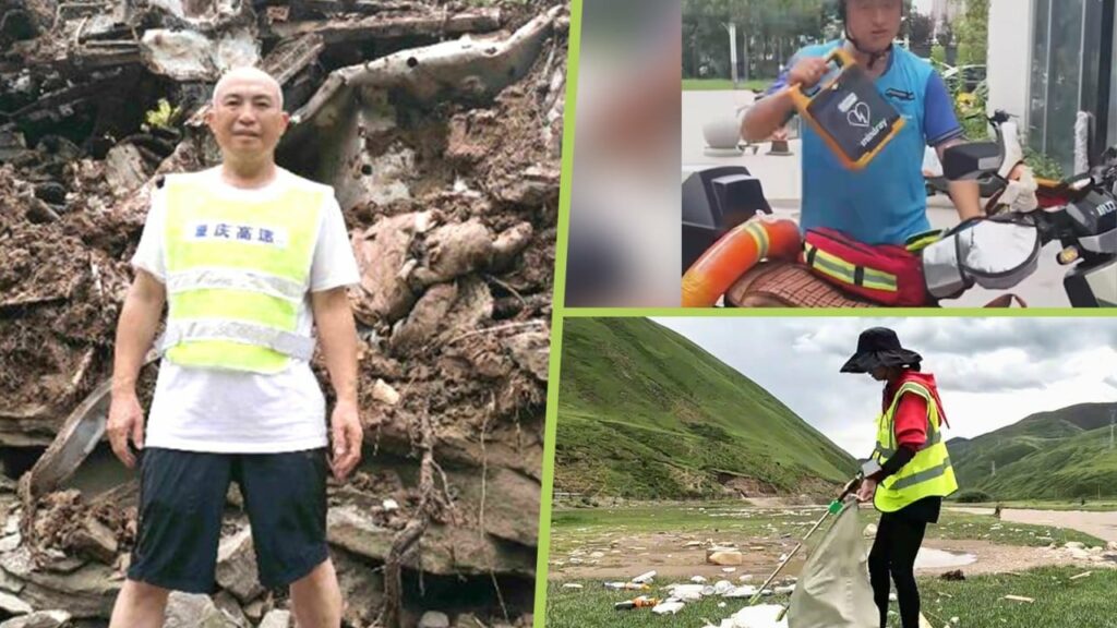 China Good Samaritans – landslip hero, delivery mercy man, long-distance rubbish mission