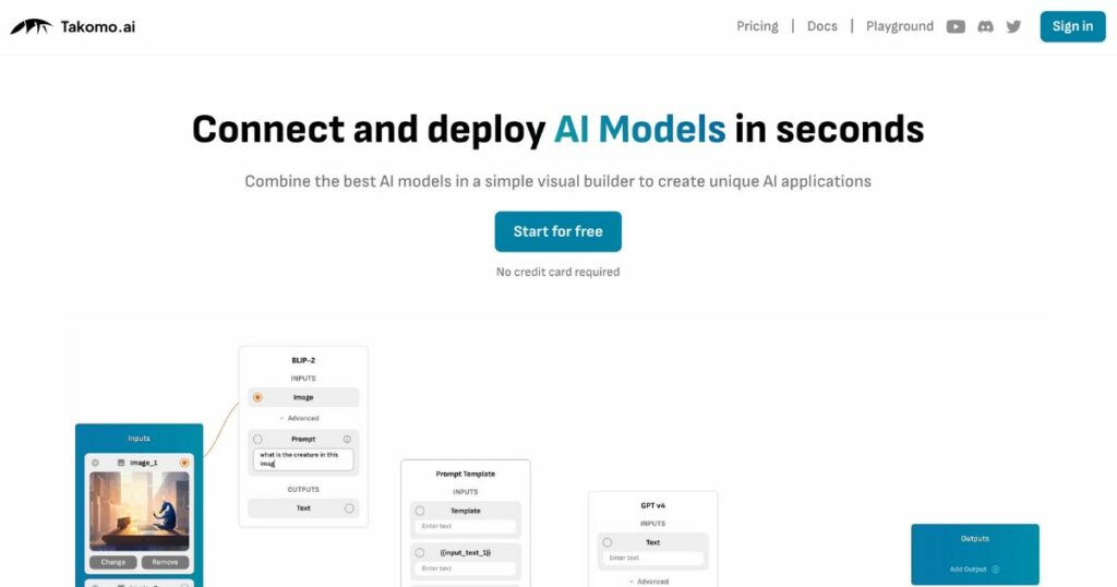 Takomo: Connect and deploy AI Models with ease