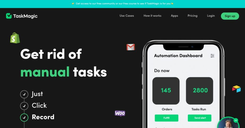 TaskMagic: Automate any task with just one click