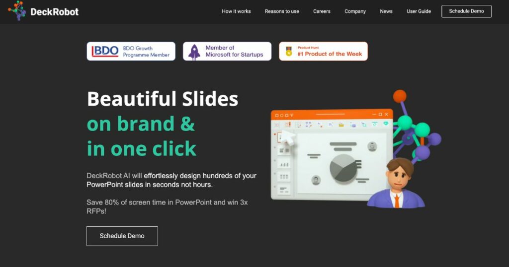 DeckRobot: On-brand and beautiful slides in seconds