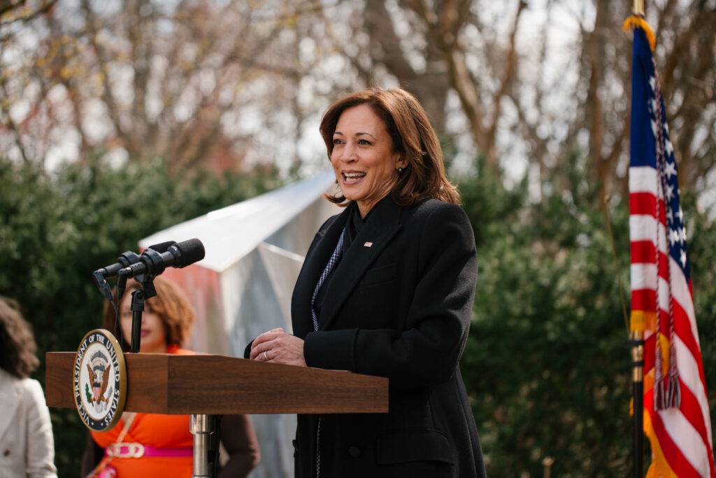 Kamala Harris Championed Paid Family Leave in Her First Presidential Campaign Rally